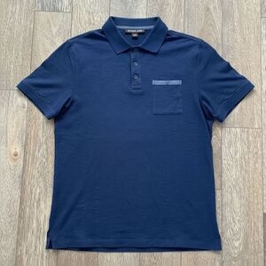 Michael Kors Navy Blue Men's Pocket Polo Shirt M